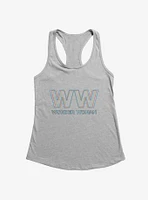 DC Comics Wonder Woman 3D Effect Logo Girl's Tank