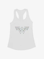 DC Comics Wonder Woman Colored Stencil Insignia Girl's Tank