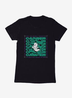 Casper The Friendly Ghost Virtual Raver Freaky Here Womens T-Shirt