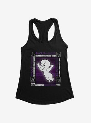 Casper The Friendly Ghost Virtual Raver Number One Womens Tank Top