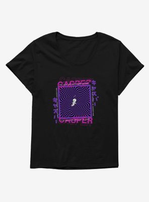 Casper The Friendly Ghost Virtual Raver Late Womens T-Shirt Plus