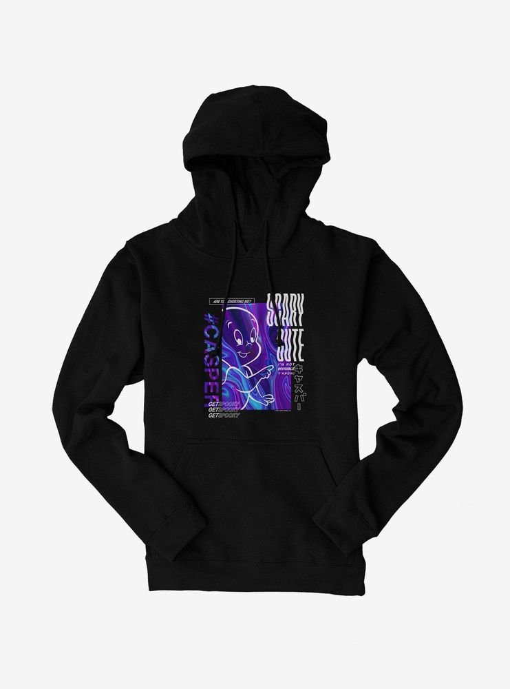 Casper The Friendly Ghost Virtual Raver Scary Cute Hoodie