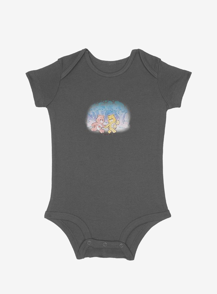 Boxlunch Care Bears Love-A-Lot And Funshine Bear Skipping Infant Bodysuit