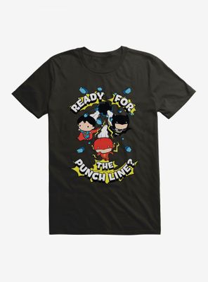 DC Comics Chibi Justice League Punch Line T-Shirt