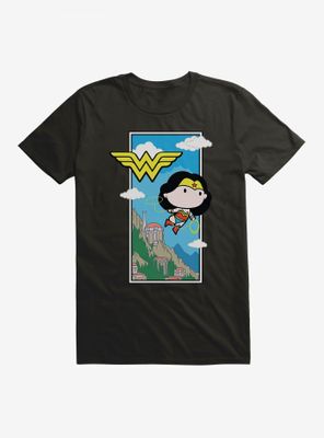 DC Comics Chibi Wonder Woman Flying Lasso T-Shirt