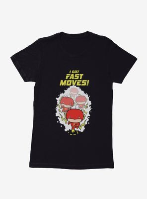 DC Comics Chibi The Flash Fast Moves Womens T-Shirt