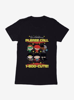 DC Comics Chibi Justice League Call Cute Womens T-Shirt