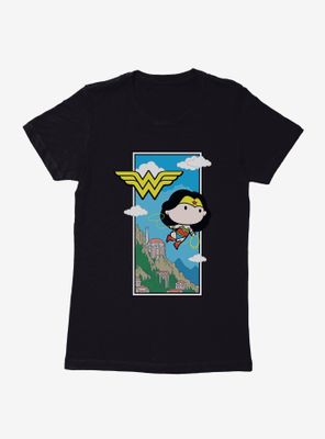 DC Comics Chibi Wonder Woman Flying Lasso Womens T-Shirt