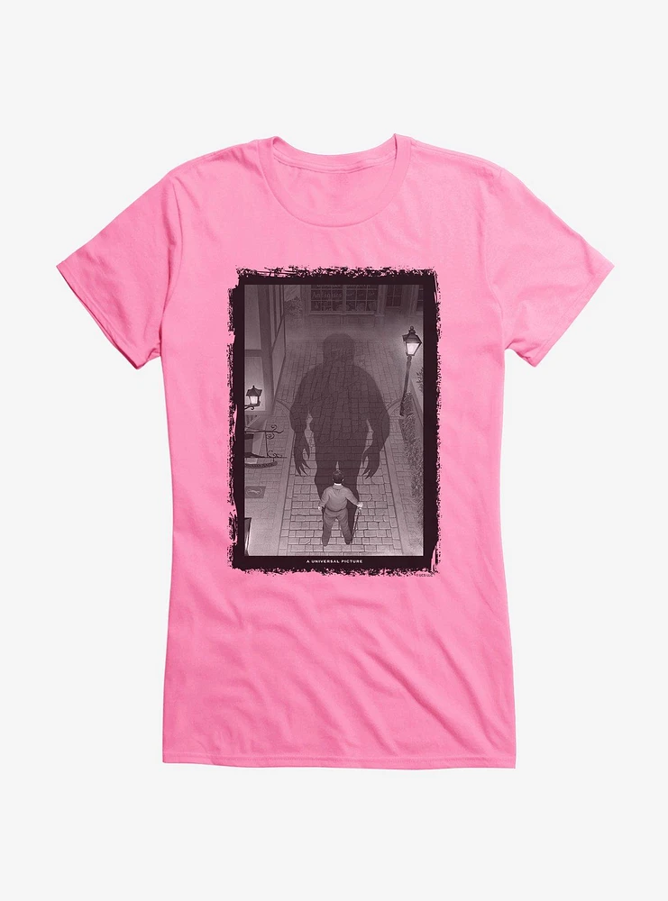 The Wolf Man Black And White Inner Girls T-Shirt