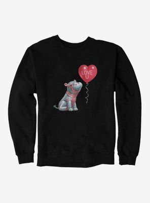 Fiona The Hippo Valentine's Day Love U Sweatshirt