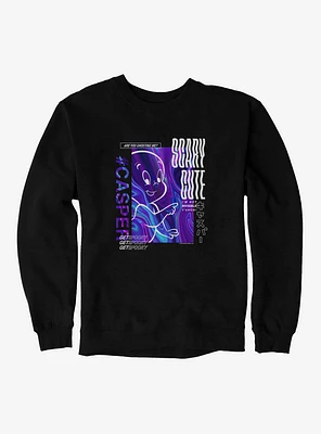 Casper The Friendly Ghost Virtual Raver Scary Cute Sweatshirt