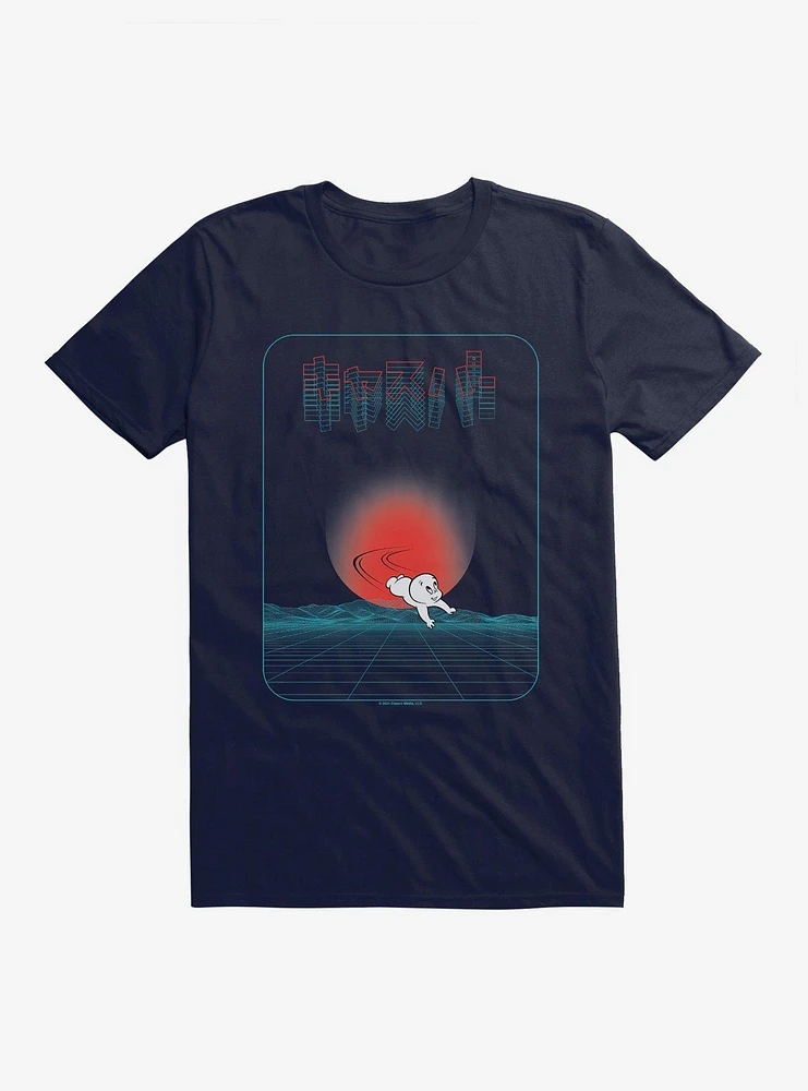 Casper The Friendly Ghost Virtual Raver Flying T-Shirt