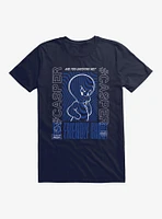 Casper The Friendly Ghost Virtual Raver Swirl T-Shirt