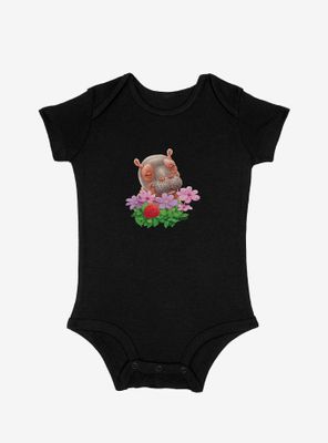 Fiona The Hippo Valentine's Day Flowers Infant Bodysuit