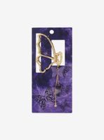 Gold & Purple Butterfly Claw Hair Clip