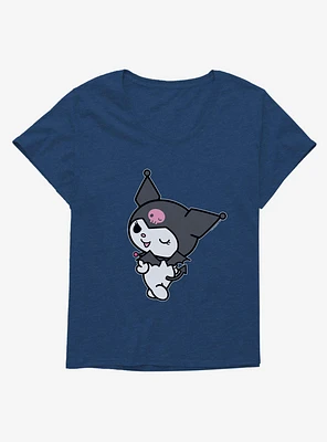 Kuromi Turning Wink Girls T-Shirt Plus