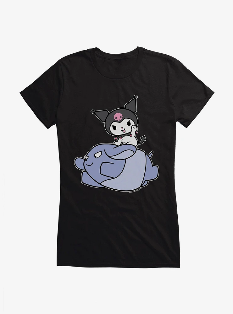 Kuromi Adventure Baku Flying Girls T-Shirt