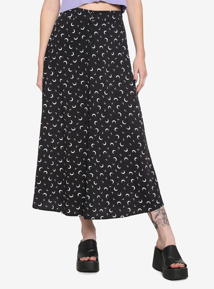 Crescent Moon Midi Skirt