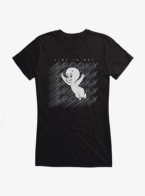 Casper The Friendly Ghost Virtual Raver Spooky Time Girls T-Shirt