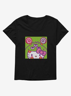 Hello Kitty Sweet Kaiju Candy Corn Womens T-Shirt Plus
