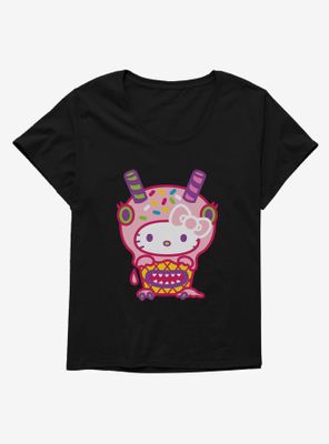 Hello Kitty Sweet Kaiju Cupcake Womens T-Shirt Plus