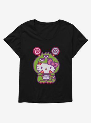 Hello Kitty Sweet Kaiju Eyes Womens T-Shirt Plus