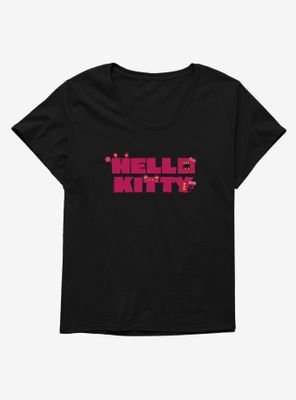 Hello Kitty Sweet Kaiju Stencil Womens T-Shirt Plus
