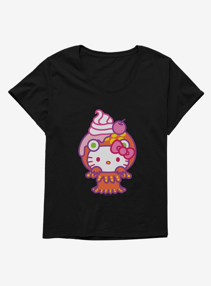 Hello Kitty Sweet Kaiju Sundae Womens T-Shirt Plus