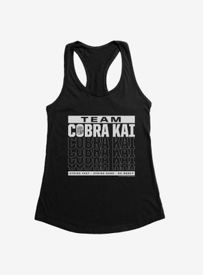 Cobra Kai Season 4 Team Motto Womens Tank Top