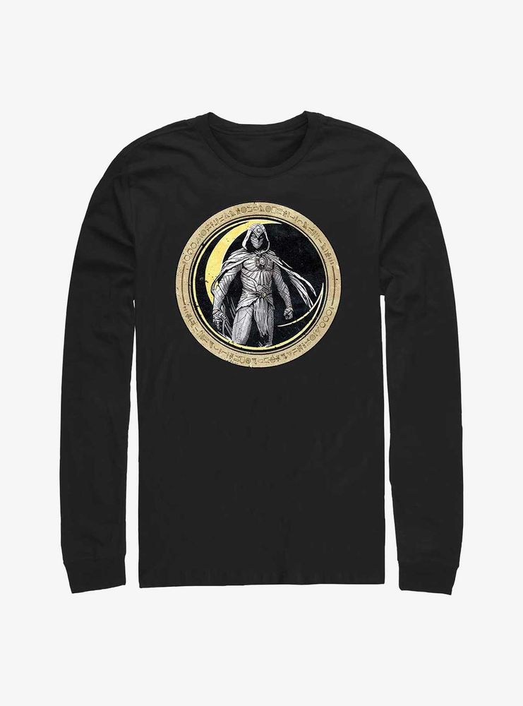 Marvel Moon Knight Circle Badge Long-Sleeve T-Shirt