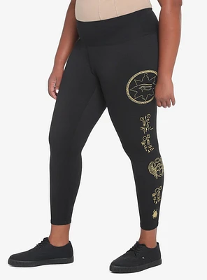 The Mummy Hieroglyphics Leggings Plus