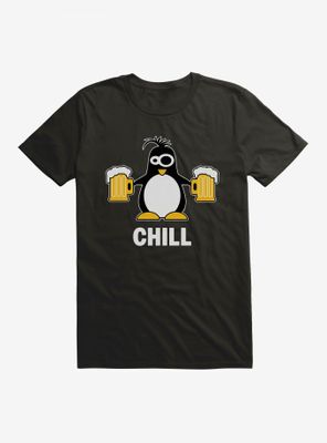ICreate Penguin Chill Beer Mugs T-Shirt