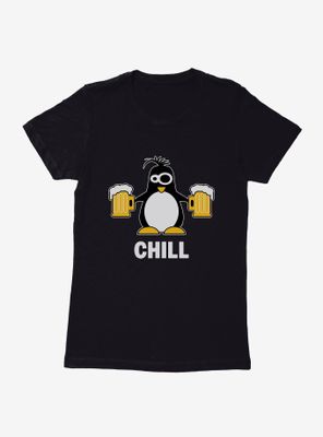 ICreate Penguin Chill Beer Mugs Womens T-Shirt