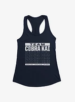 Cobra Kai S4 Team Motto Girls Tank