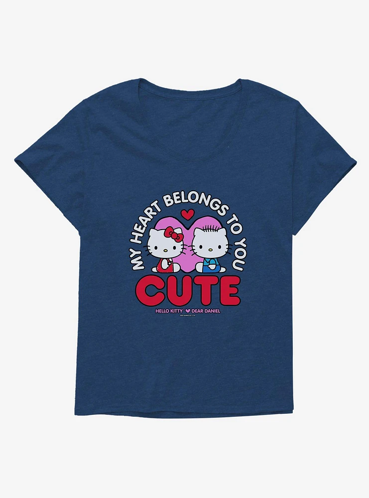 Hello Kitty & Dear Daniel Valentine's Day Heart Belongs To You Girls T-Shirt Plus