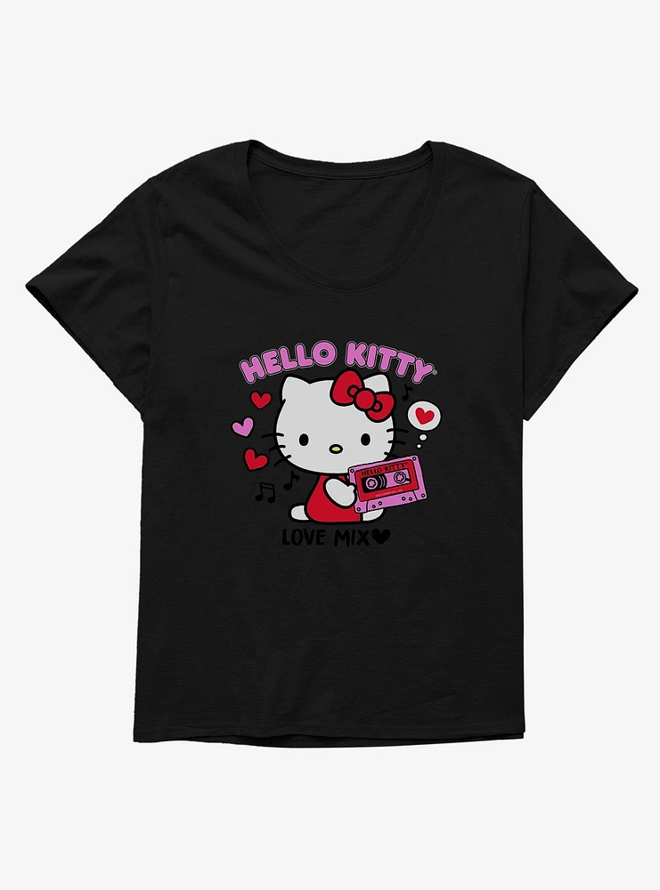 Hello Kitty Valentine's Day Love Mix Girls T-Shirt Plus
