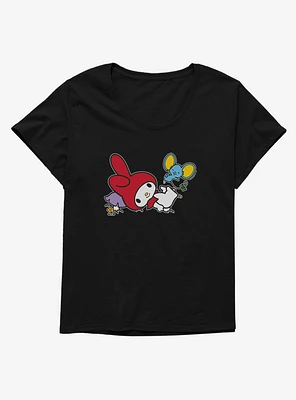 My Melody Adventure With Flat Girls T-Shirt Plus