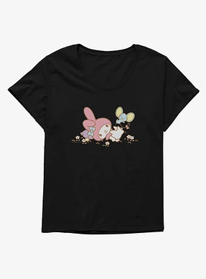My Melody Outside Adventure With Flat Girls T-Shirt Plus