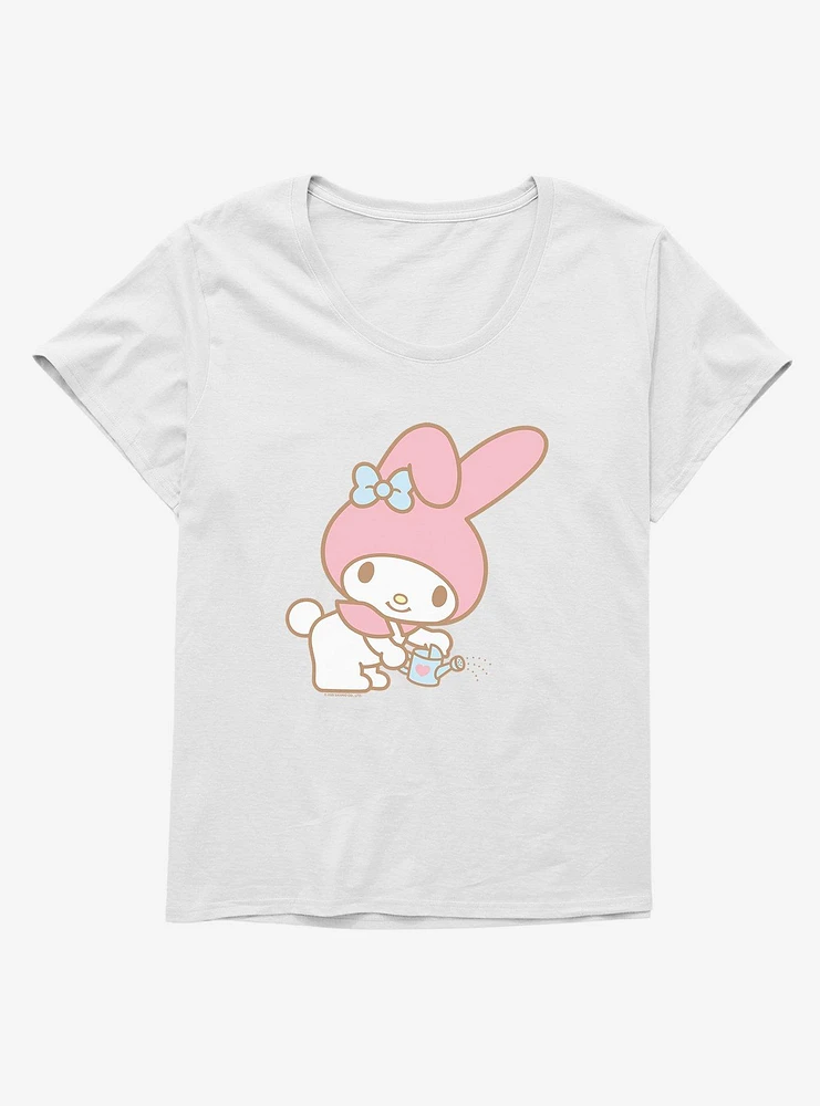 My Melody Watering Garden Girls T-Shirt Plus