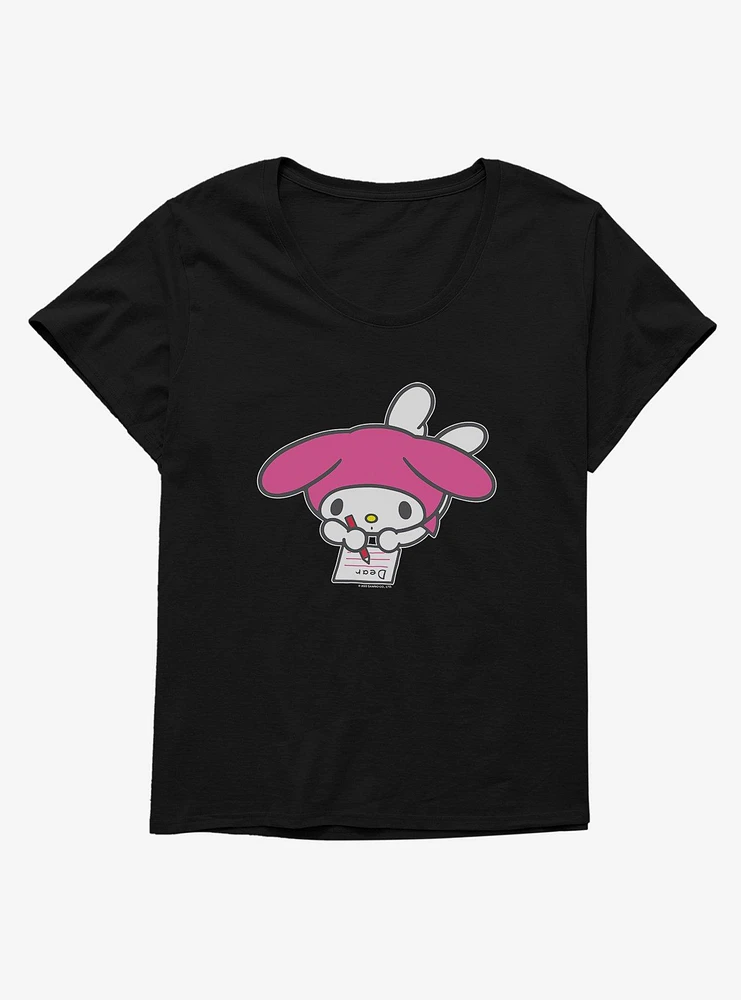 My Melody Writing Girls T-Shirt Plus