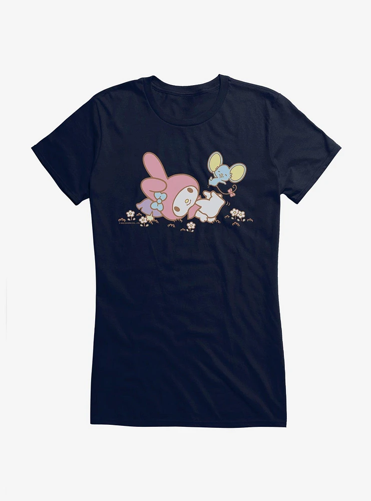 My Melody Outside Adventure With Flat Girls T-Shirt