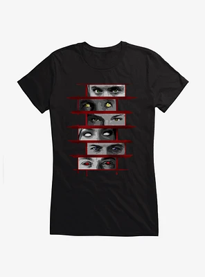 Supernatural Blood Pact Eyes Panels Girls T-Shirt