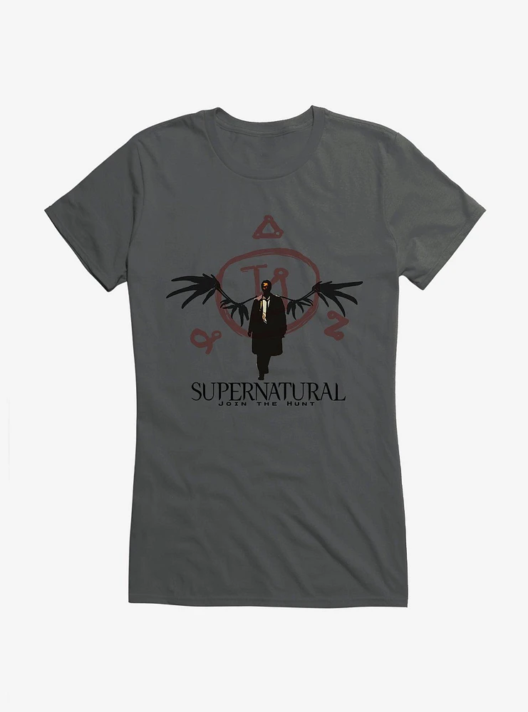 Supernatural Castiel Angel Seal Girls T-Shirt