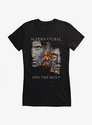 Supernatural Fire Crackle Sam & Dean Girls T-Shirt