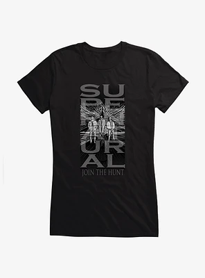 Supernatural Join The Hunt Banner Style Girls T-Shirt
