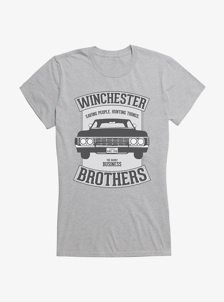 Supernatural Winchester Brothers Baby Logo Girls T-Shirt