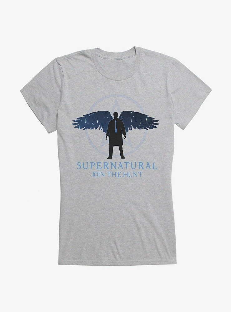 Supernatural Winged Castiel Girls T-Shirt