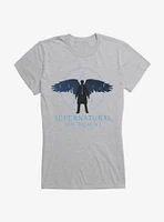 Supernatural Winged Castiel Girls T-Shirt