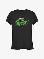 Marvel Guardians Of The Galaxy I Am Groot Logo Girls T-Shirt