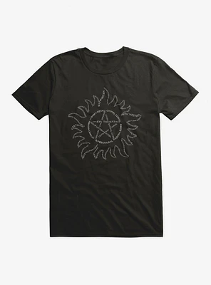 Supernatural Devil's Trap Typography T-Shirt